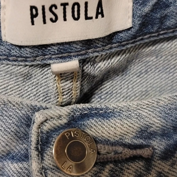 Pistola LA "Bobbie" Wide Leg Ankle Distressed  Womens Jeans Size 30 - Picture 3 of 8
